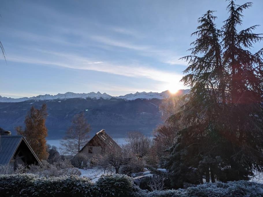 Maison Familiale En Montagne Avec Vue Merveilleuse Sur Le Massif De Belledonne Saint-Bernard  Exterior photo