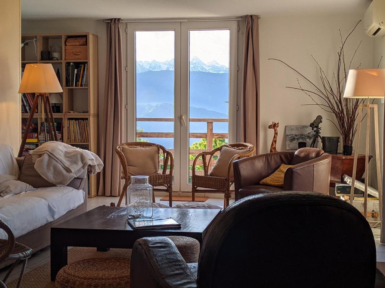 Maison Familiale En Montagne Avec Vue Merveilleuse Sur Le Massif De Belledonne Saint-Bernard  Exterior photo